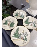 (4) Eli Ana Happy Christmas Ringing Bells Salad Plates ~New~ - $1,102.33 MXN