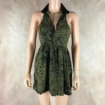 SPARKLE &amp; FADE Urban Outfitters Green/Black Camo Mini Tank Dress Size 0 - £9.60 GBP