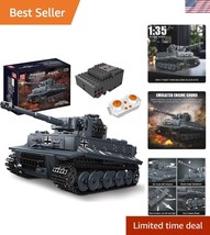 800-Piece MOC Tiger Tank Construction Kit - Bluetooth Remote &amp; Detailed ... - $89.99