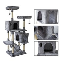 64&#39;&#39; Multi-Level Cat Tree Activity Tower Condo Furniture Hammock for Kittens Pet - £74.91 GBP