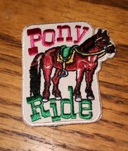 Vintage  Girl Scouts Pony Ride 2 Inch Patch Unused New - $3.99
