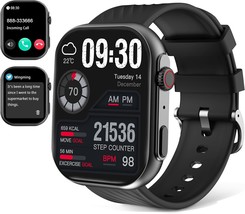 Smart Watch for Men Women Compatible with iPhone Samsung Android Phone 1.85&quot; 3W - £38.55 GBP