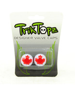 Trik Topz Canadian Flag Maple Leaf Valve Caps - £12.01 GBP