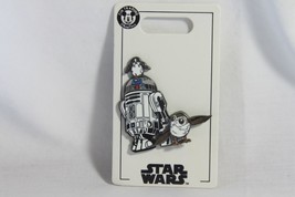 Disney Pin Star Wars (New) R2-D2 &amp; Porgs - 1 .75&quot; H - £16.50 GBP