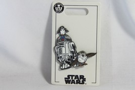 Disney Pin Star Wars (New) R2-D2 &amp; Porgs - 1 .75&quot; H - £15.55 GBP