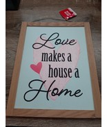 NEW! Beautiful Love Makes A House A Home, hanging wall sign - £13.14 GBP