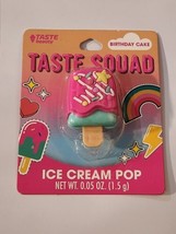 Taste Beauty Taste Squad -Ice Cream Pop Shaped Lip Balm Brand New Sealed Package - £5.48 GBP