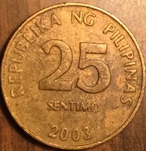 2003 Philippines 25 Sentimo Coin - £1.03 GBP
