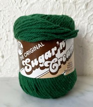 Lily The Original Sugar &#39;N Cream 100% Cotton 4 Ply Yarn - 1 Skein Dark Pine #16 - £5.18 GBP