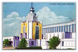 Illinois State Host Building Century of Progress Chicago IL UNP DB Postcard G18 - £3.85 GBP