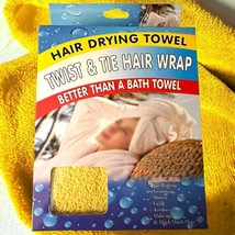 Cotton Hair Wrap Towel Drying Bath Spa Turban Wrap Quick Dry Magic Towel - £4.30 GBP