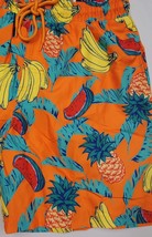 7&quot; Club Room Quick Dry Volt Orange Combo Fruit Swim Trunks Shorts Small Or Xxl - £9.43 GBP