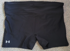 Women&#39;s Under Armour Size Large Black Volleyball Shorts Weightlifting Ru... - $9.99