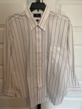 Enro 18 /  34 Big  Cotton Blend  L/S  Spread Collar Dress Shirt White   ... - £14.20 GBP