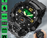 Waterproof Men&#39;S Sports Digital Watch Military Quartz Led Electronic Wri... - $28.49