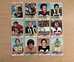 1975 Topps Football Cards (Set of 12) Various Condition - £10.95 GBP