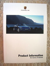 Porsche 911 997 Carrera /S/CABRIO Product Information Manual Brochure 2005-2008 - £78.43 GBP