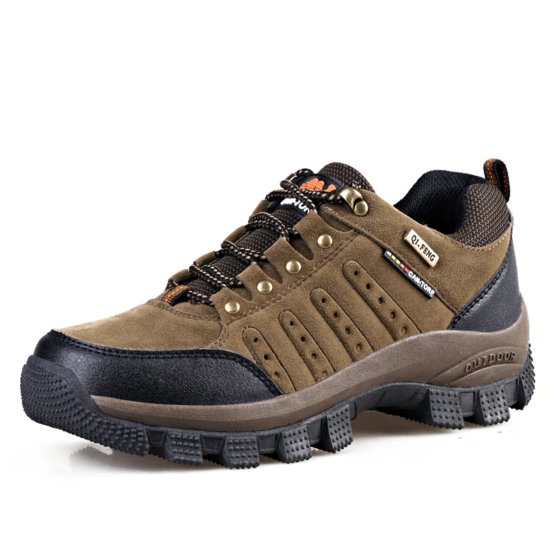 Inter men work casual shoes outdoors leather plush warm round toe sneakers men non slip thumb200