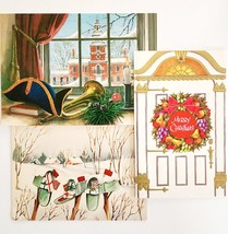 1970s Lot oF 3 Merry Christmas Mixed Theme Vintage Greeting Cards Unused... - $19.99