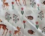 Deer Forest Woodland Animals Baby Nursery Fawn Spoonflower Fabric 1 Yard - $28.04