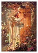 JESUS CHRIST KNOCKING ON DOOR CHRISTIAN 5X7 PHOTO - £6.67 GBP