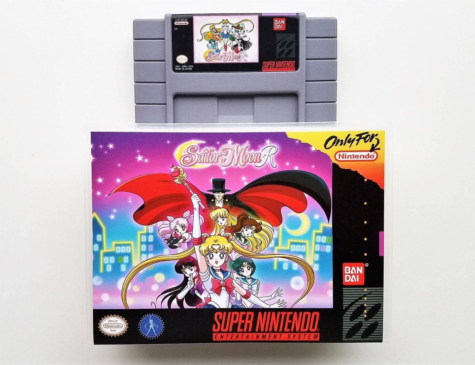 Sailor Moon R  Game / Case SNES Super Nintendo Beat Em Up / Brawler (USA)