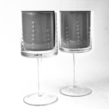 Home Essentials Metropolis 14oz Water Wine Goblet 8 1/4&quot; Glassware w/ Do... - £15.81 GBP