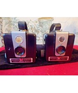 2 Vintage Kodak Brownie Hawkeye Cameras Flash model - £23.45 GBP