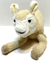 Vintage Folkmanis Wooly Sheep Lamb Full Body Plush Stuffed Puppet 14&quot; Beige - £21.73 GBP