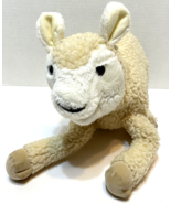 Vintage Folkmanis Wooly Sheep Lamb Full Body Plush Stuffed Puppet 14&quot; Beige - £22.36 GBP