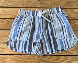 maurices NWT $29.90 women’s mid rise linen shorts size XS blue RTR1 - £11.77 GBP