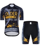 Men&#39;S Cycling Top And Shorts Set With 3D Cushioning And Padded Clothing For - $51.99