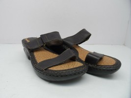 Brown&#39;s Landing Women&#39;s Allyson Leather Strap Open Toe Sandal Brown Size 6M - $17.80