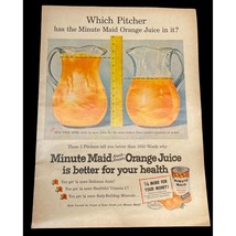 Minute Maid Orange Juice Vintage Print Ad Color 50s Advertising Which Pi... - £12.23 GBP