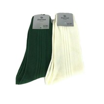 Darnel Men&#39;s Dress Socks 100% Nylon Striped Pattern Assorted Colors Size... - £7.94 GBP