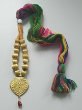 Punjabi Folk Cultural Bhangra Gidha Patiala Kaintha Pendant Cultural Necklace A5 - $15.83