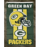 Green Bay Packers Flag 3x5 ft Sports Green Vertical Banner Man-Cave Garage - $25.23 CAD