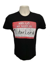 Guardians of the Galaxy Hello My Name is Star Lord Adult Black XS TShirt - £11.69 GBP