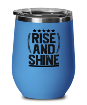 Rise and Shine, blue drinkware metal glass. Model 60062  - $26.99