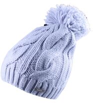 Bench Light Blue Cable Knit Lavendah B Bobble Top Pom Beanie BMWA0367 Wi... - $16.00