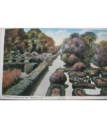 Vintage post card of “Flower Garden at Mt. Vernon, VA.” Pub. By C. Lyman... - $279.05 MXN