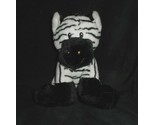 8&quot; ANIMAL ADVENTURE 2010 BABY WHITE &amp; BLACK STRIPED ZEBRA STUFFED PLUSH ... - £14.85 GBP