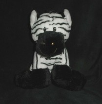 8&quot; Animal Adventure 2010 Baby White &amp; Black Striped Zebra Stuffed Plush Toy Soft - £14.86 GBP