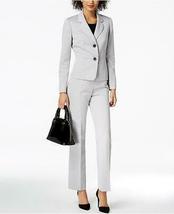 LE SUIT Womens Blazer Wear to Work Jacket, 6/Grey - £51.66 GBP