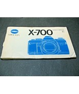 Minolta X-700 SLR Camera Owners Manual E Printed in Japan USED - $17.47 CAD