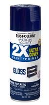 Rust-Oleum American Accents Spray Paint, 12 Oz, Gloss Navy Blue, 327898 - £7.69 GBP