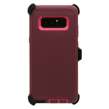 For Samsung S8 Plus Heavy Duty Case w/ Clip MAROON/PINK - £5.30 GBP