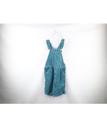 NOS Vintage 90s Streetwear Womens Small Corduroy Shortalls Overalls Teal... - $118.75