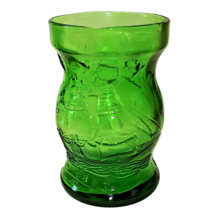 Wheaton NJ Vintage Green juice Glass 1827 Ships design 3.25&quot; Replacement - £13.39 GBP