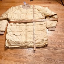 NEW With Tags Down Puffer Jacket Banana Cream Size 3XL Delf Wear Vtg Y2K 90s - £20.19 GBP